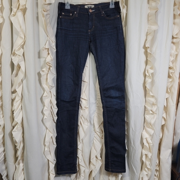 Acne Studios Skinny Fit Dark Wash Stretch Jeans 26 blue/black Midrise - Picture 2 of 8